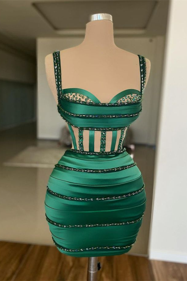 emerald green bodycon homecoming dress emerald green homecoming dress tight Sparkly Dark Green Bodycon Corset Tight Short Homecoming Dress