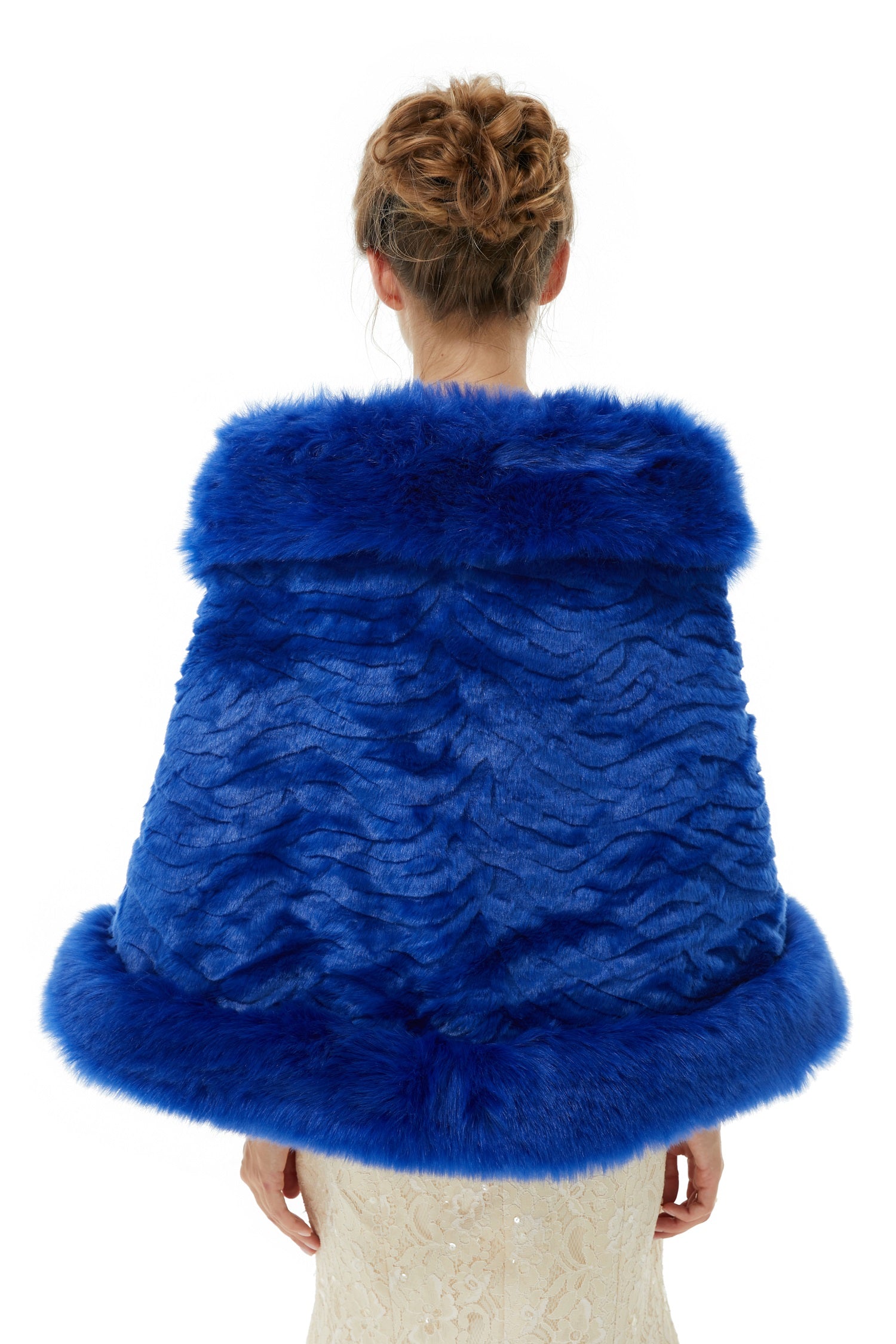 Abigail - Winter Faux Fur Wedding Wrap-showprettydress