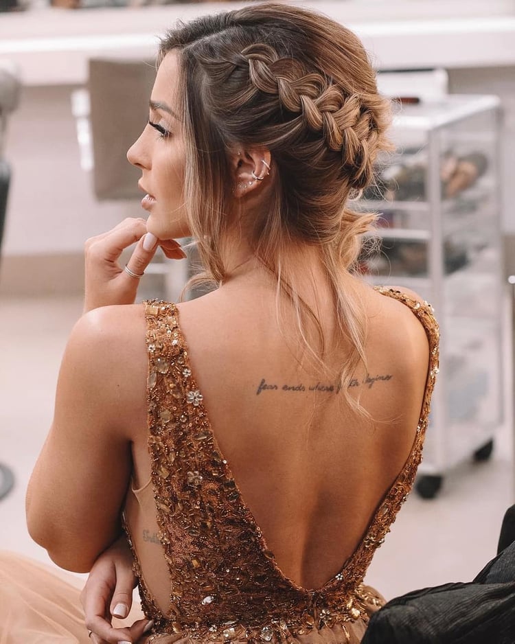 Chic Front Slit Deep V-neck Prom Party Gowns| Sleeveless Beading Ruffles Long Prom Party Gowns-showprettydress