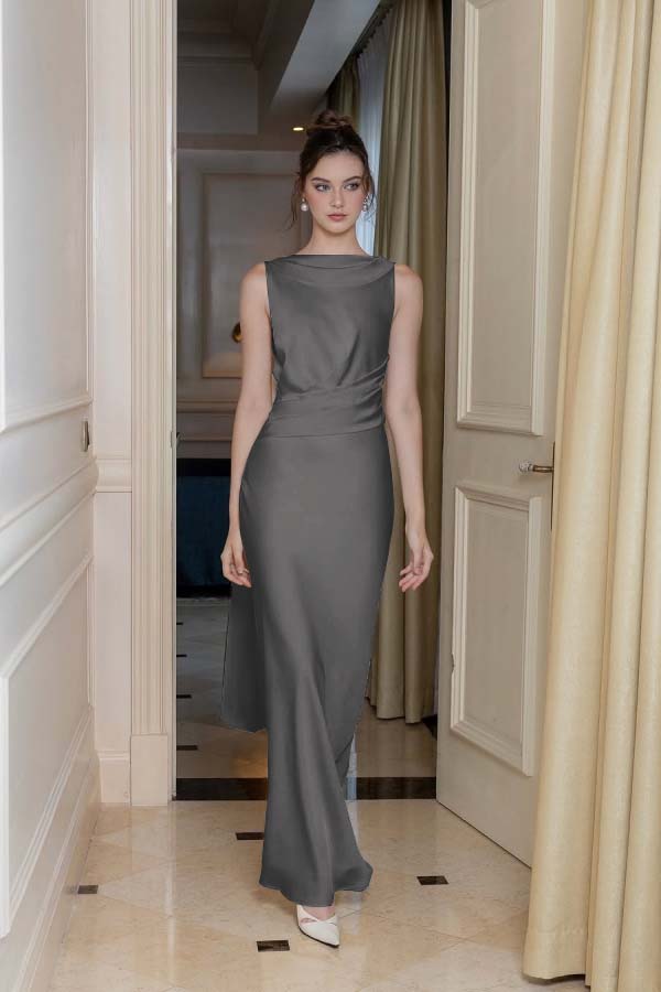 Dasida White Long Sleeveless Backless Prom Dress-showprettydress