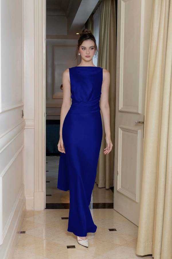 Dasida White Long Sleeveless Backless Prom Dress-showprettydress