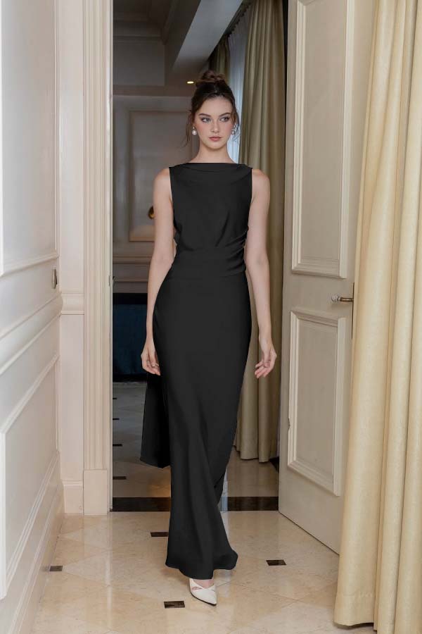 Dasida White Long Sleeveless Backless Prom Dress-showprettydress