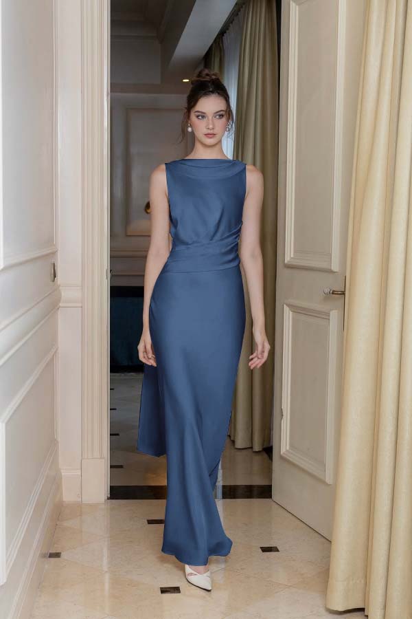 Dasida White Long Sleeveless Backless Prom Dress-showprettydress