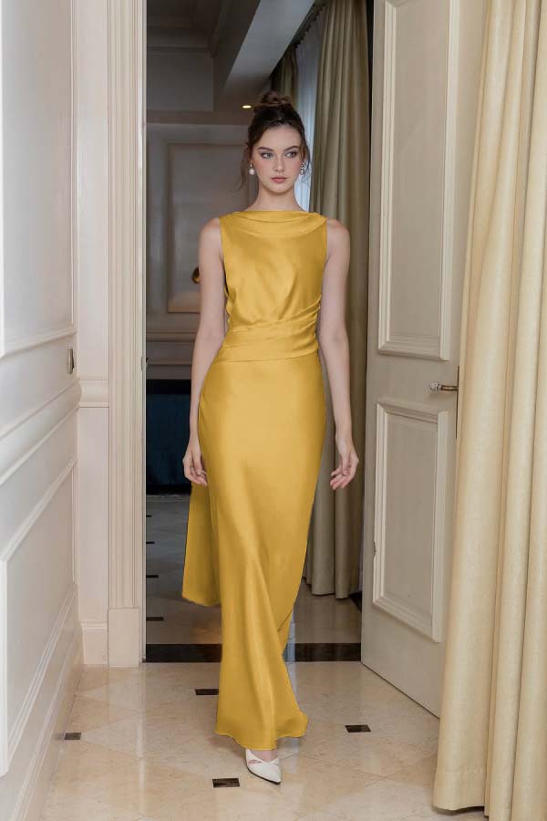 Dasida White Long Sleeveless Backless Prom Dress-showprettydress