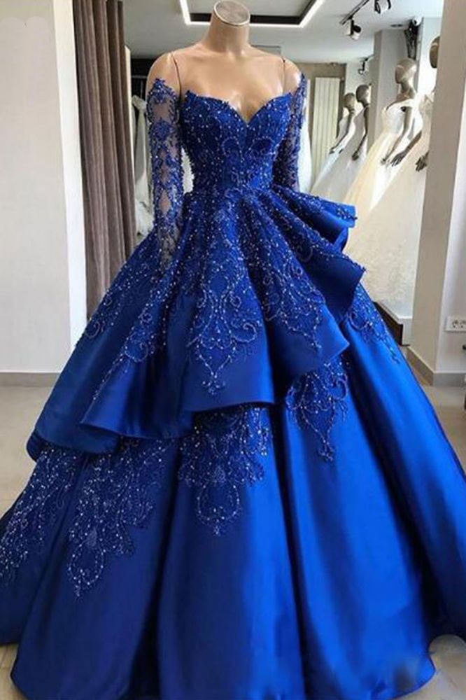 Royal Blue Quinceanera Princess Themed Quinceanera Dresses