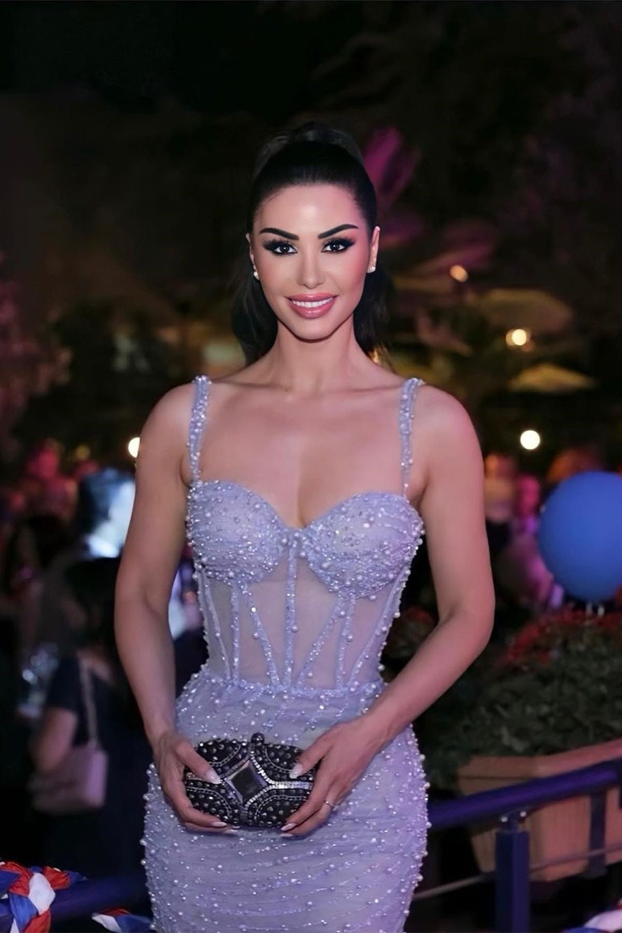 Long Mermaid Sweetheart Spaghetti Straps Sleeveless Prom Dress With Pearl-showprettydress