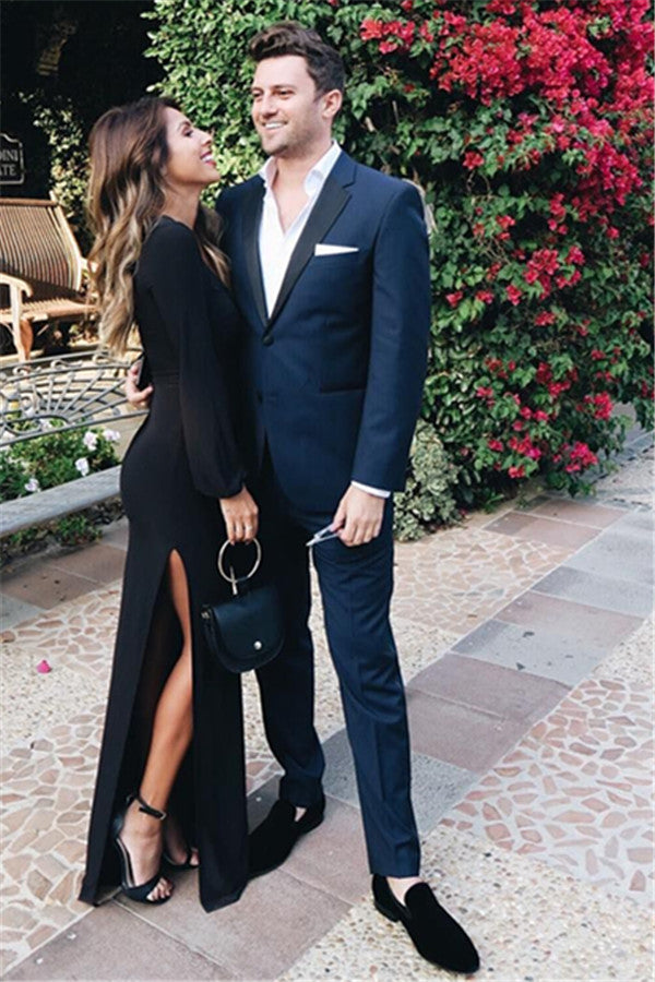 black prom dress and suit Dress Full Black Prom Suit Black Prom Tux Dress Mens Black Prom Suit Glamorous Black