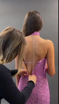 Showprettydess Charming Purple Sequined Sweetheart Sleeveless Mermaid Prom Dress with Pleats-showprettydress