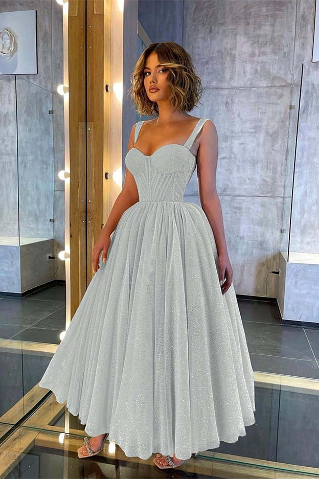 Showprettydess Glittering Sweetheart Prom Dress with Straps-showprettydress