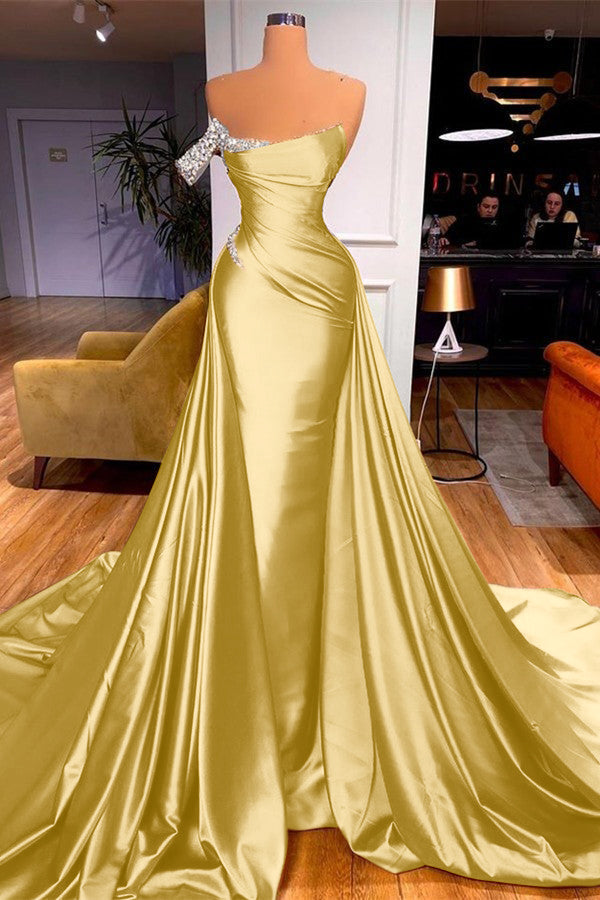Showprettydess Mermaid Overskirt Prom Dress Off-the-Shoulder-showprettydress