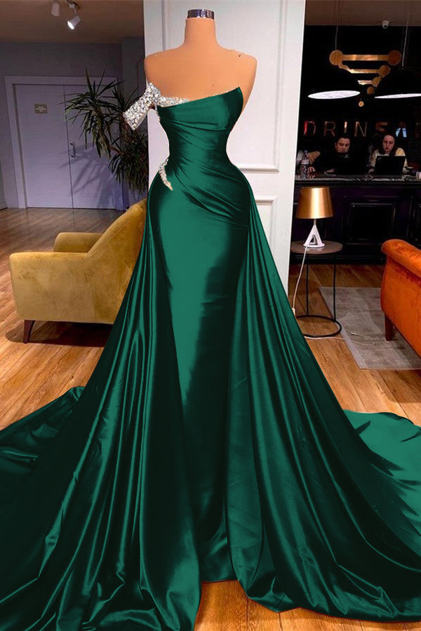 Showprettydess Mermaid Overskirt Prom Dress Off-the-Shoulder-showprettydress