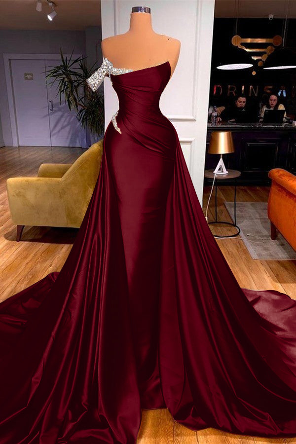 Showprettydess Mermaid Overskirt Prom Dress Off-the-Shoulder-showprettydress