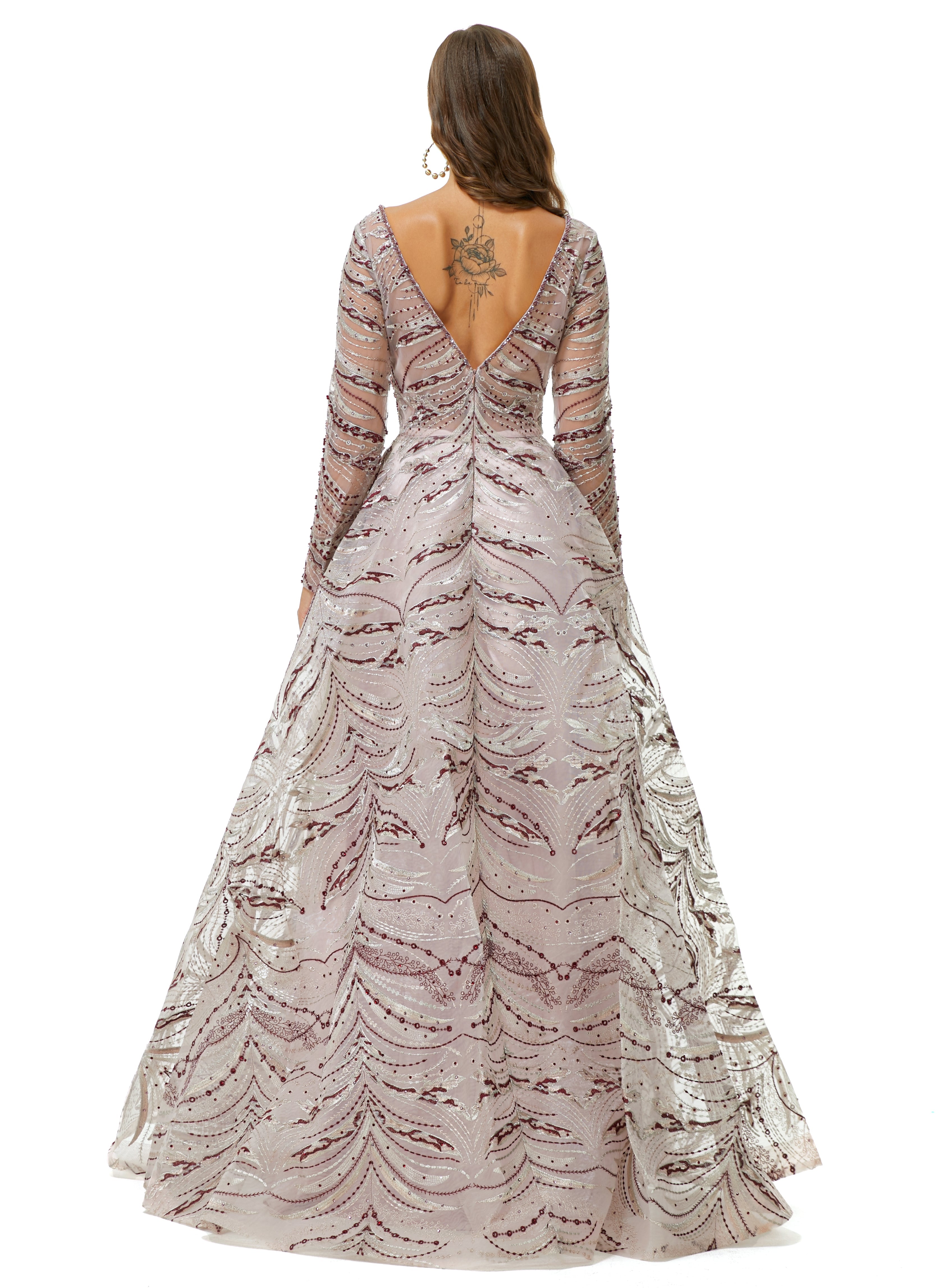 Showprettydress Design | Sparkle Beaded Long Sleeves Prom Dresses-showprettydress