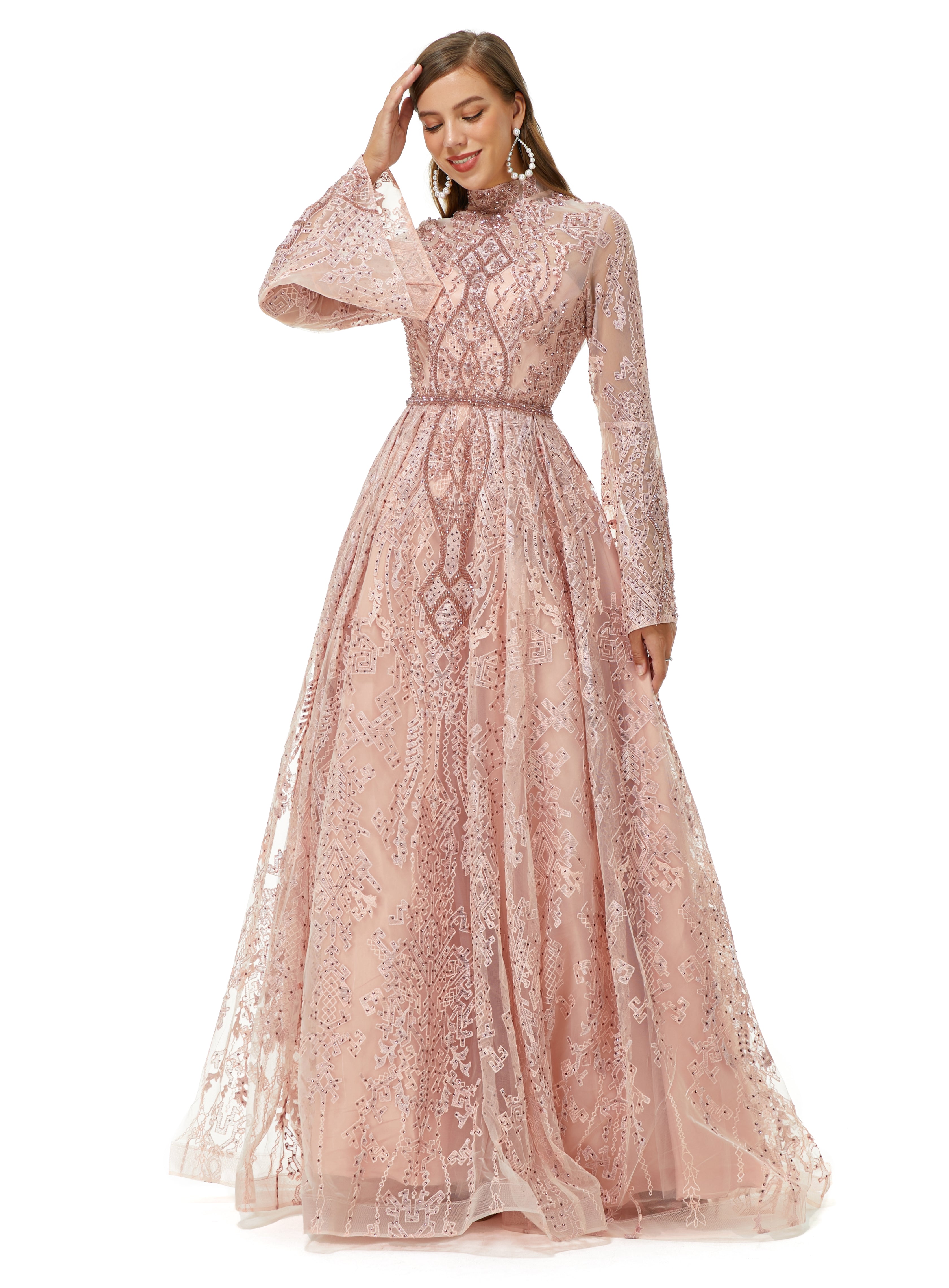 Showprettydress Design | Sparkle Beaded Mermaid Prom Dresses with Overskirt-showprettydress