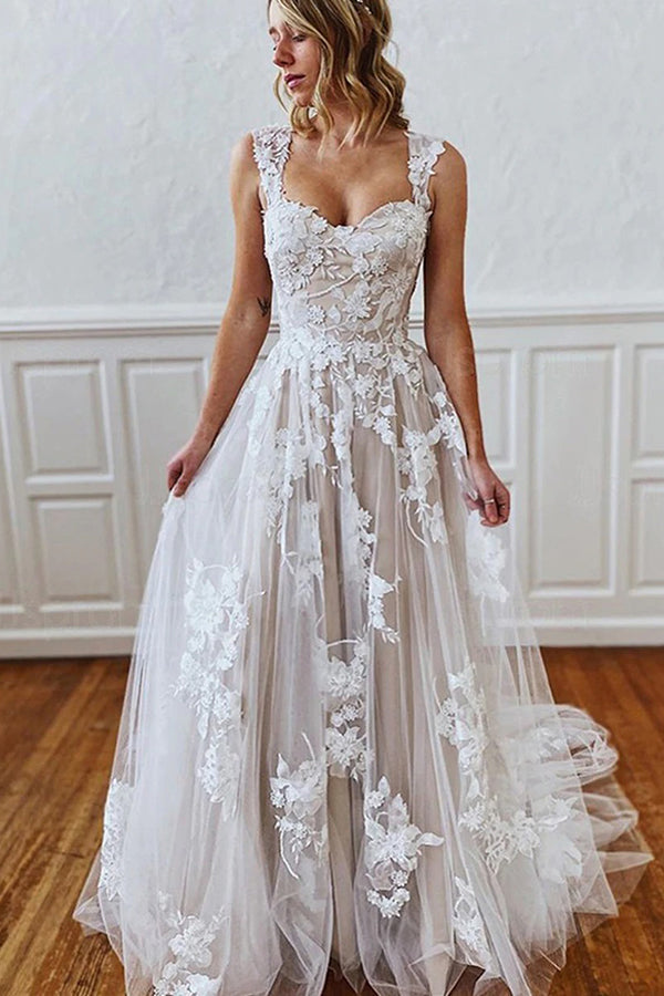 navy blue dress for baby girl Long A-Line Halter Prom Dress with Lace Lavender / 4 main image 1