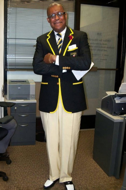 Generous Black Notched Lapel Bespoke Prom Suit