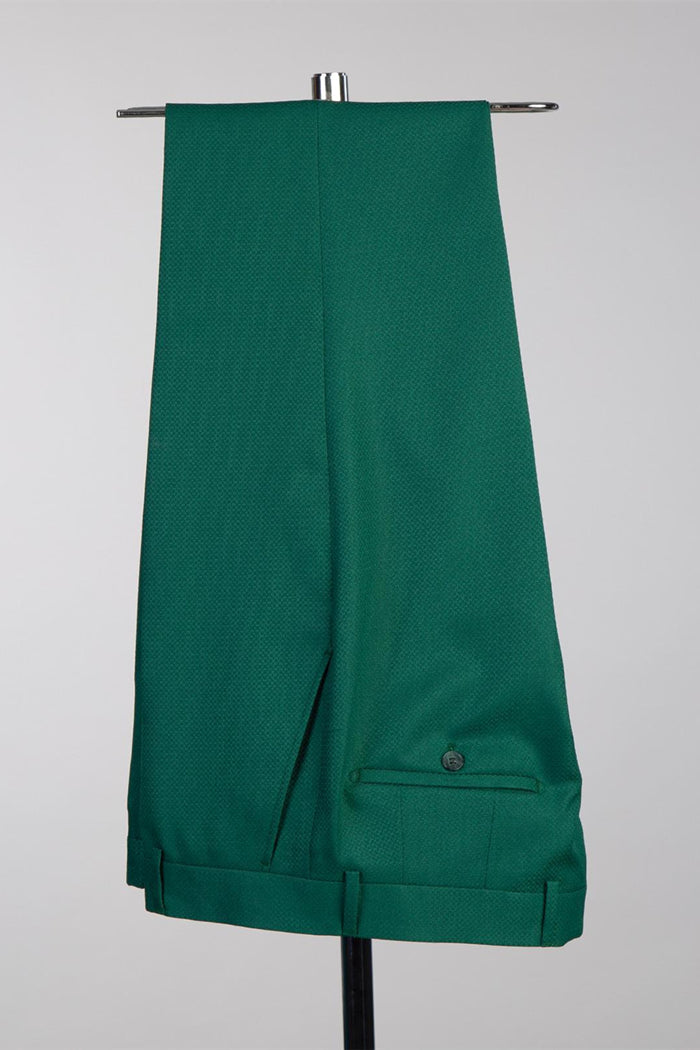 Jade Peaked Lapel 3-Piece Prom Suit