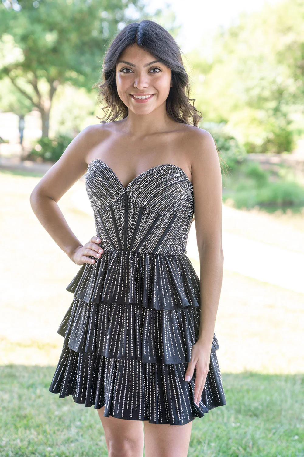 Sweetheart Sparkle Special A-line Homecoming Dresses with Ruffles