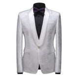Bespoke Slim Fit Shawl Lapel One Button Wedding Tuxedo-showprettydress
