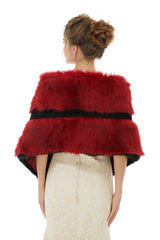 Carla - Winter Faux Fur Wedding Wrap-showprettydress