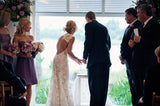 Classic Full Lace Wedding Dress Open Back Sleeveless Summer Bridal Gowns-showprettydress