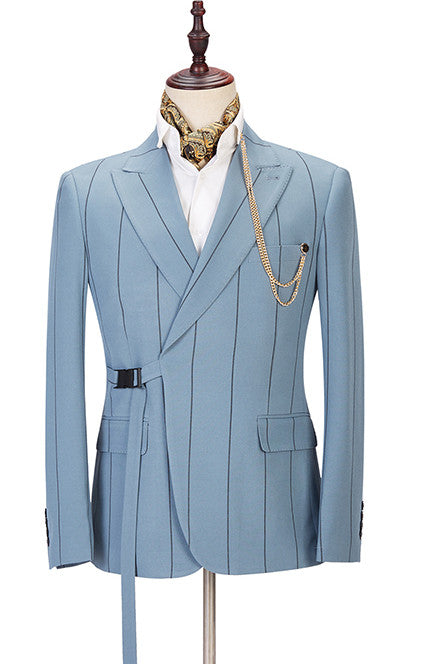 Classy Striped Peaked Lapel Classic Men Suits Online-showprettydress