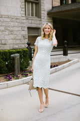 Elegant Short White Knee-length Lace Homecoming Dresses with Sleeves-showprettydress