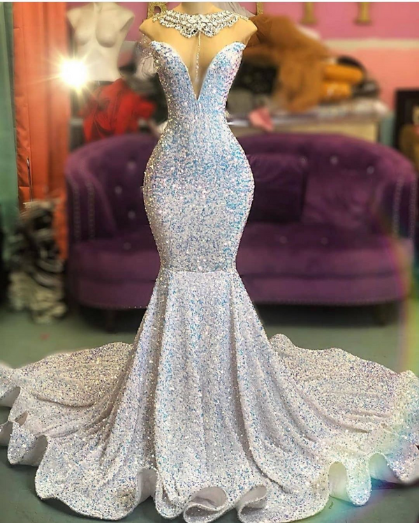 Glamorous Long Sequins Mermaid Evening Prom Dress Online-showprettydress