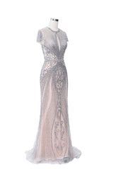 Luxurious Mermaid Halter Rhinestones Prom Party Gowns with Tassel Sparkle Formal Evening Dresses-showprettydress