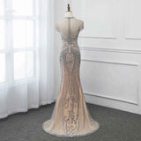 Luxurious Mermaid Halter Rhinestones Prom Party Gowns with Tassel Sparkle Formal Evening Dresses-showprettydress