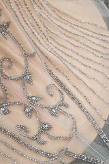 Luxurious Mermaid Halter Rhinestones Prom Party Gowns with Tassel Sparkle Formal Evening Dresses-showprettydress