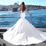 Modern Mermaid Sweetheart Modern Wedding Dresses Lace Dresses for Weddings with Choker-showprettydress