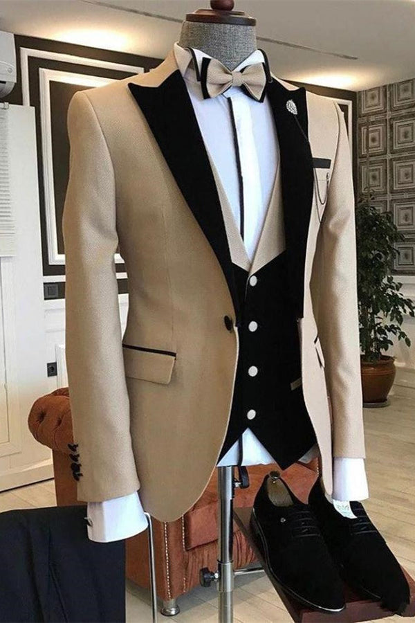 New in One Button Slim Fit Men Suits-showprettydress