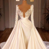 Off the Shoulder Sequined Fur Satin Wedding Party Gown Sleeveless/Long Sleevess styles-showprettydress