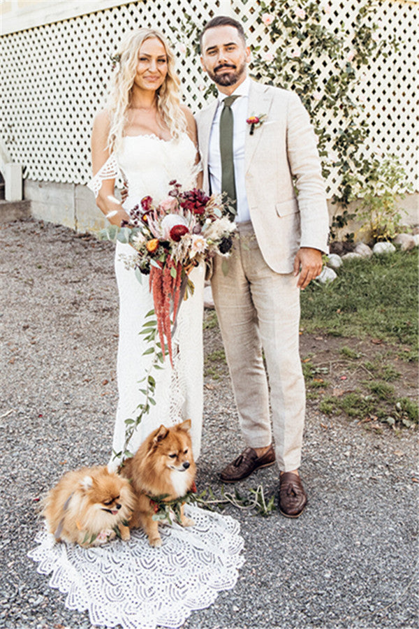 Casual Linen Wedding Dress Flowy Wedding Dresses For Women Casual