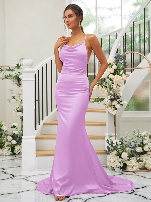 Pretty Square Sleeveless Bridesmaid Dresses-Showprettydress