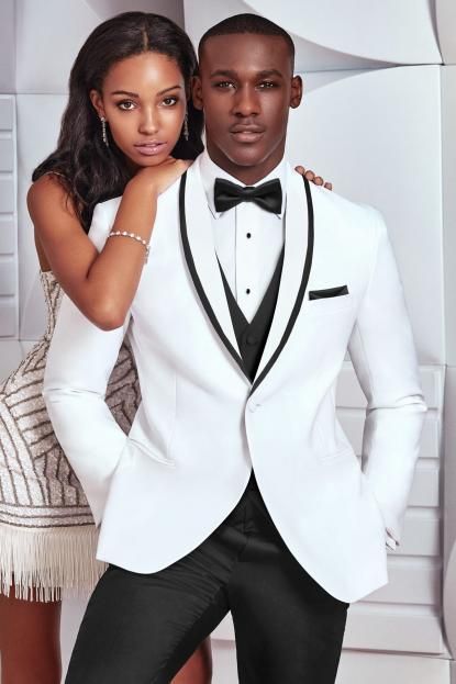 Pricey White Suits for Wedding Tuxedos Groom Bespoke Men Suits with one Buttons-showprettydress