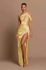 Showprettydess Amazing Dusty Rose Mermaid Prom Dress with Split & Fashionable Design-showprettydress