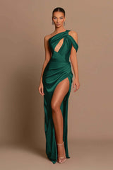 Showprettydess Amazing Dusty Rose Mermaid Prom Dress with Split & Fashionable Design-showprettydress