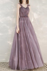 Showprettydess Elegant Infinity Tulle Long Prom Dress with Sweetheart & Sequins-showprettydress