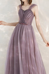 Showprettydess Elegant Infinity Tulle Long Prom Dress with Sweetheart & Sequins-showprettydress