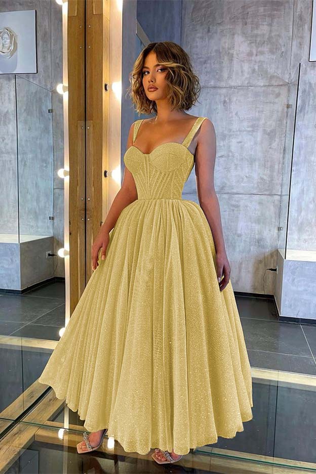 Showprettydess Glittering Sweetheart Prom Dress with Straps-showprettydress