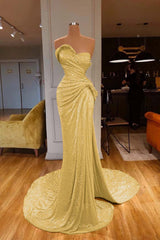 Showprettydess Red Sweetheart Mermaid Prom Dress with Sequins-showprettydress