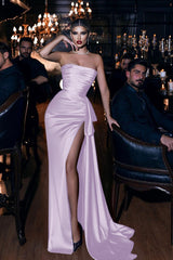 Showprettydess Royal Blue Mermaid Prom Dress with Long Straps & Slit-showprettydress