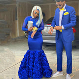 Simple Royal Blue Men's Suit Notch Lapel Slim Fit Prom Outfits-showprettydress