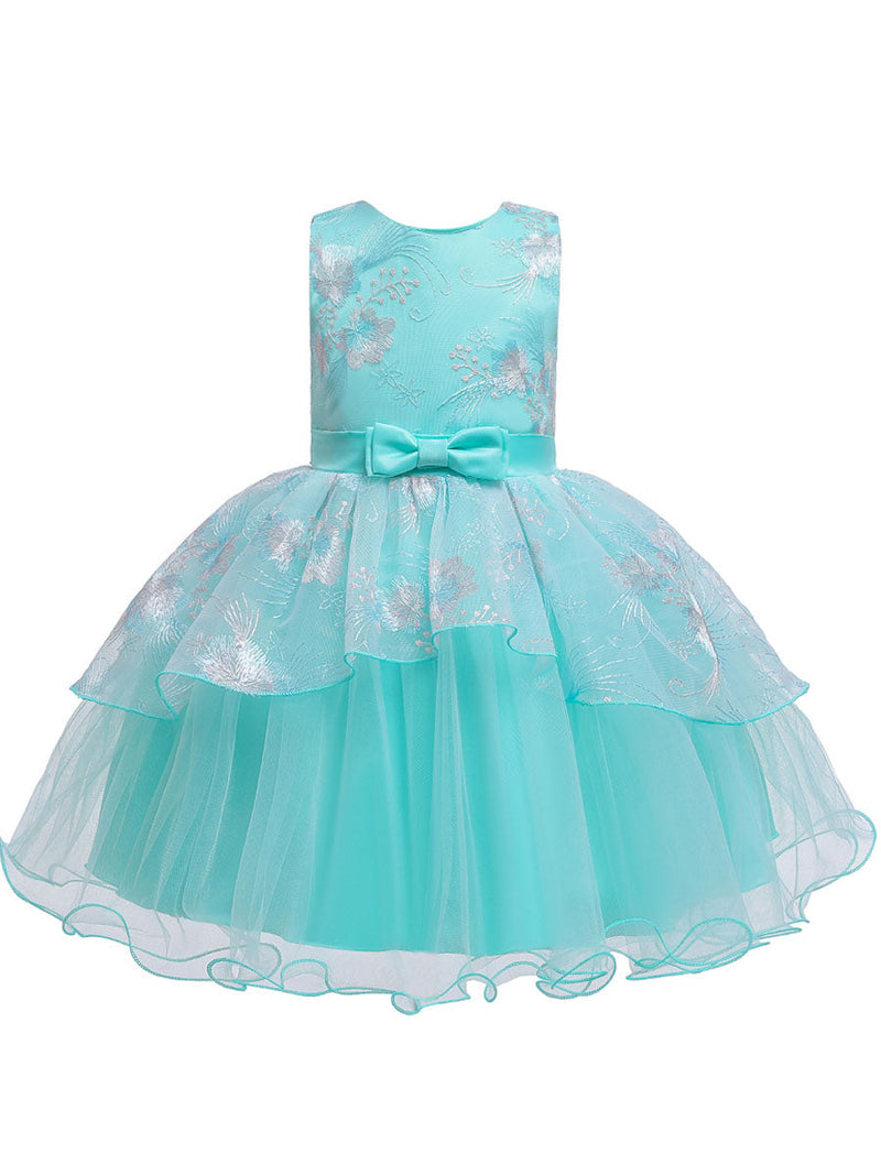 Sleeveless Tutu Gown Baby flower girl dresses-showprettydress