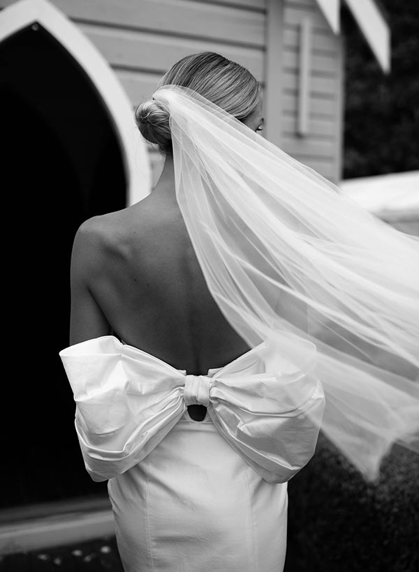 Strapless Sleeveless Ankle-Length Wedding Dresses Bows-Showprettydress