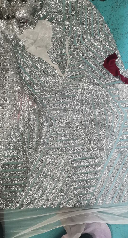 Sweetheart Strapless Sequins Long Train Mermaid Prom Dresses with Sleeves-showprettydress