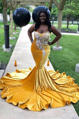 Trendy New Arrival Sweetheart Ginger Mermaid Long Plus Size Prom Dresses-showprettydress