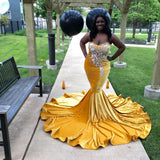 Trendy New Arrival Sweetheart Ginger Mermaid Long Plus Size Prom Dresses-showprettydress